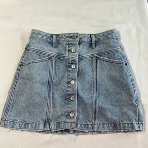 Abercrombie & Fitch Button Up Jean Skirt